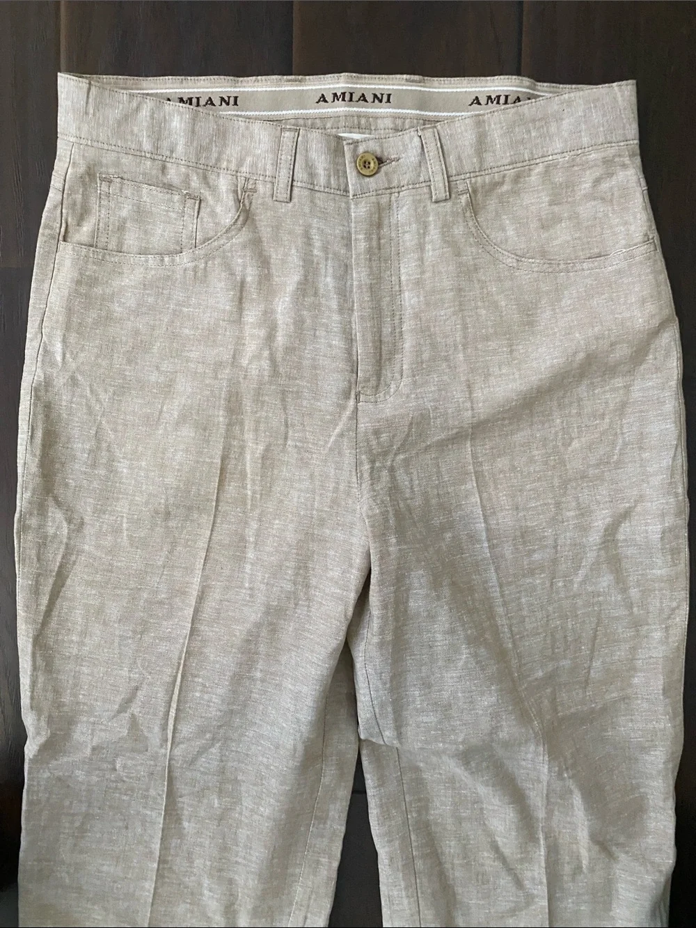 Amiani linen blend pant men’s size 30 fits like 31